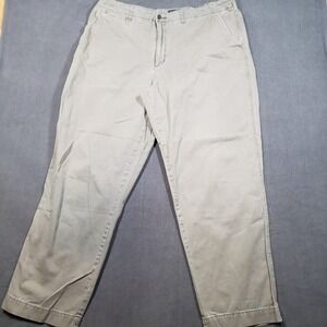 Cabela's Chino Pants Mens 42x32‎ Tan Cotton Twill Elastic Waist Outdoor Casual